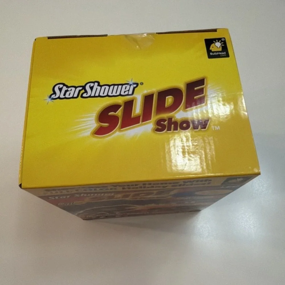 Star Shower Slide Show Christmas &‎ Halloween Light 6 Slides LED New 3832